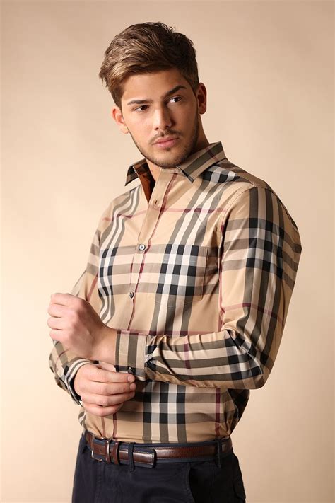 what goes with a burberry shirt|Burberry shirts for men.